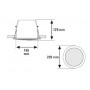 Altoparlante circolate da incasso per linea 100V - 24/12/6/3W - certificato EN54-24