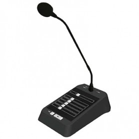 Base microfonica a zone per amplificatori serie T con selettore 5 zone/All e Chime