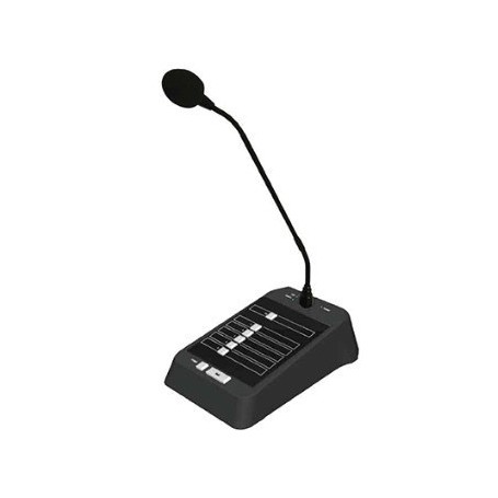 RM4 - Base microfonica a zone per amplificatori serie MA84 con selettore 4 zone/All e Chime