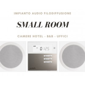 Sistema small room Diffusione sonora da incasso per Camere Hotel - B&B - Uffici