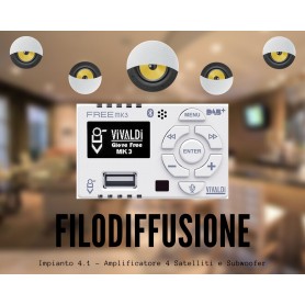 Impianto diffusione sonora per piccoli negozi