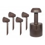 Impianto diffusione da giardino 4 Sat e Subwoofer da interrare