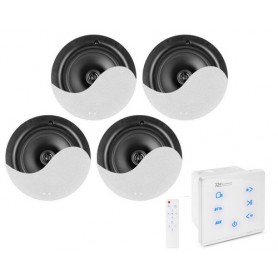 Sistema audio con amplificatore e diffusori da incasso