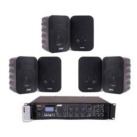 Impianto FIlodiffusione multizona con 6/8/10 diffusori neri