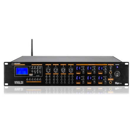 Matrice amplificata multizona con sorgenti BLUETOOTH, DAB RADIO, TUNER FM, USB e SD CARD