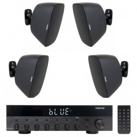 Impianto audio RETAIL amplificatore e diffusori da parete