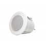 Diffusore rotondo da incasso a soffitto, IP33C, fornito con calotta antifiamma.