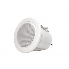 Diffusore rotondo da incasso a soffitto, IP33C, fornito con calotta antifiamma.