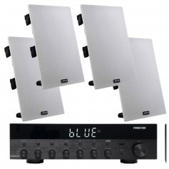 Sistema audio diffusori rettangolari e Amplificatore