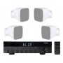 Impianto audio RETAIL MINI amplificatore e 4 diffusori da parete