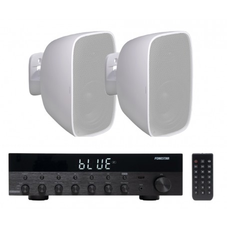 Impianto audio RETAIL amplificatore e 2 diffusori da parete