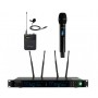 Sistema Wireless 1 radiomicrofoni palmari 1 Lavalier e ricevitore