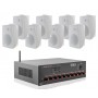 Sistema Audio filodiffusione Amplificatore Radio/USB/SD/Bluetooth + 6/8 Diffusori