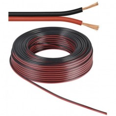 Cavo piattina rosso/nero 2*1.5mmq - rocchetta da 100 metri