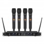 Set microfonico wireless con 4 microfoni palmari