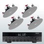 FONSKY6 - Impianto audio Hi-FI da incasso amplificatore e 4 diffusori