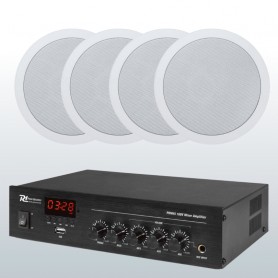 Impianto filodiffusione 4/6 diffusori incasso e Amplificatore con sorgenti