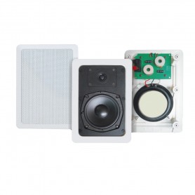 Diffusore rettangolare 2 vie con woofer da 13cm + Tweeter - HiFi Quality da incasso a soffitto o parete