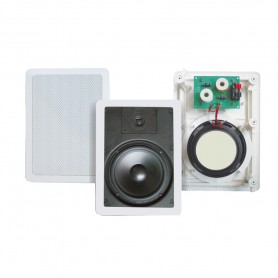 Diffusore rettangolare 2 vie con woofer da 16cm + Tweeter - Hi-Fi Quality da incasso a soffitto o parete