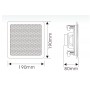Diffusore quadrato da incasso 2 vie 20W 100V