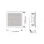 Diffusore quadrato da incasso 2 vie Woofer da 6” - 30W 100V