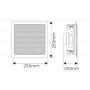 Diffusore quadrato da incasso 2 vie Woofer da 8” - 40W 100V