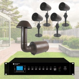 Impianto Audio Giardino diffusori e subwoofer