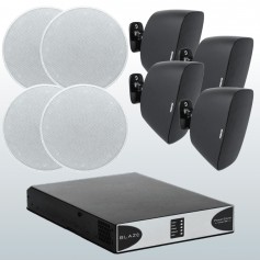 4SMART - Impianto audio 4 zone con diffusori cartongesso/parete