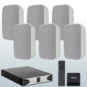 SONBLAZ Sistema audio SMART CONTROL e 6 diffusori da parete IP45