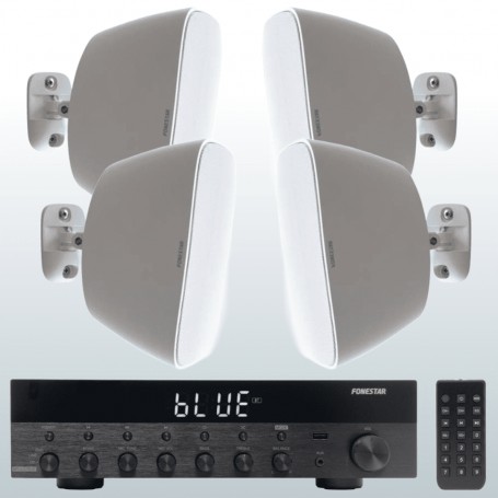 Impianto audio RETAIL amplificatore e diffusori da parete
