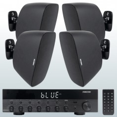 Impianto audio RETAIL amplificatore e diffusori da parete