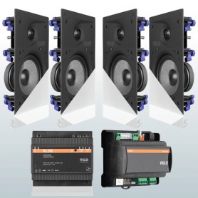 Sistema Audio SMART amplificatore multimediale e 4 diffusori da incasso