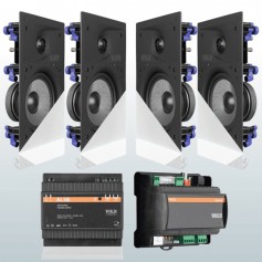 P40G16F Sistema Audio SMART amplificatore multimediale e 4 diffusori da incasso