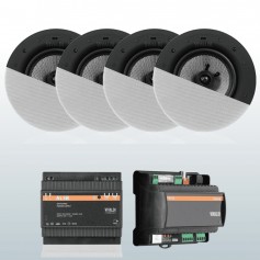 Sistema Audio SMART amplificatore multimediale e 4 diffusori da incasso