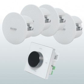 Lucky Impianto diffusione sonora Ampli e 4 diffusori da incasso