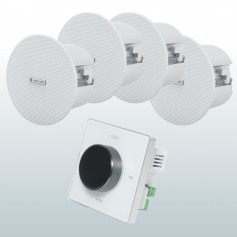 Lucky Impianto diffusione sonora Ampli e 4 diffusori da incasso