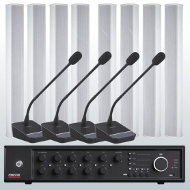 Impianto audio voce per conferenza 8 diffusori