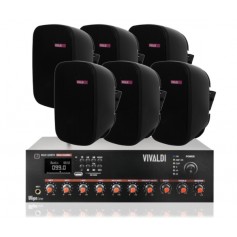 Sistema audio musica diffusa amplificatore e diffusori 3 Vie indoor/outdoor
