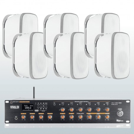 Sistema audio volume multizona diffusori da parere IP66