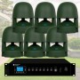 LS8 - Sistema audio da giardino 360 diffusori da appoggio 4/6