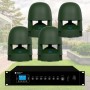 LS8 - Sistema audio da giardino 360 diffusori da appoggio 4/6