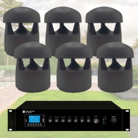 LS6 - Sistema audio da giardino 360 diffusori da appoggio