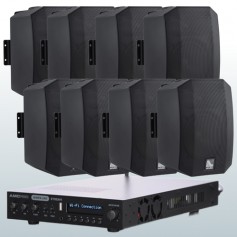 VIVA5 Impianto audio diffusione sonora con streamer amplificato 8 diffusori