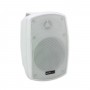 Sistema per la diffusione sonora all'aperto con amplificatore PA multizona con sorgenti integrate e 4 diffusori da parete