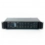 Sistema per la diffusione sonora all'aperto con amplificatore PA multizona con sorgenti integrate e 4 diffusori da parete