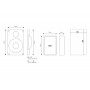 GIADA16F Diffusore rettangolare 2 vie HI-FI da incasso senza cornice Frameless